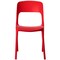 Modern Plastic Outdoor Dining Chair with Open Curved Back